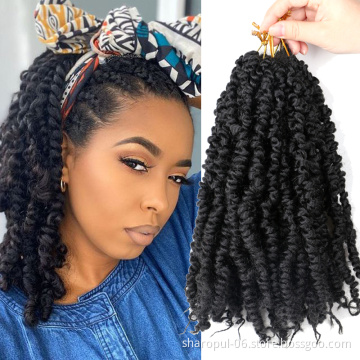 Sharopul Pre passion twist hair 10inch 12strands Crochet hook short passion twist hair extension